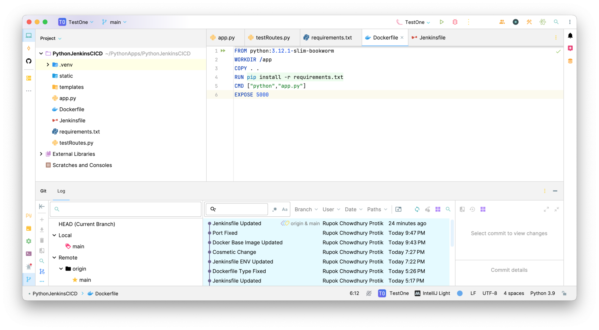 Dockerfile Codebase