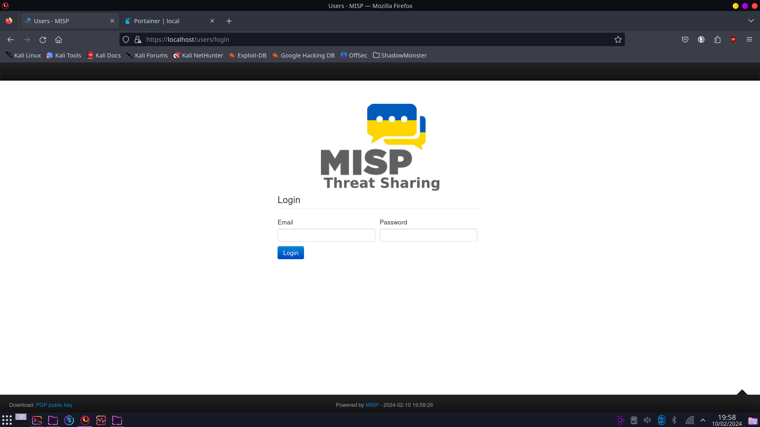 MISP Login